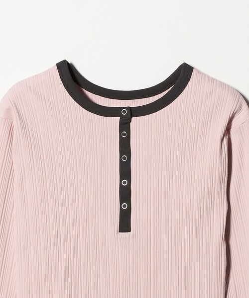 BEAUTY&YOUTH UNITED ARROWS(ビューティーアンドユースユナイテッドアローズ)の「【WEB限定】ランダムリブ ヘンリーネック スナッププルオーバー(Tシャツ/カットソー・レディース・グレー系/ライトピンク/ベージュ/ネイビー・FREE)」の11枚目の写真