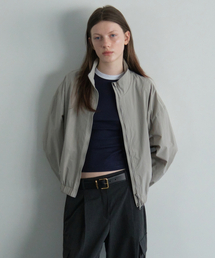 MUSINSA STANDARD WOMAN（ムシンサスタンダードウーマン）の「ウィメンズオーバーサイズハイネックウィンドブレーカージャケット[ライトウォームグレー]（ナイロンジャケット）」