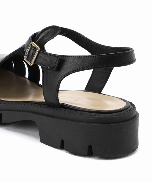 CORSO ROMA，9（コルソローマ）の「【CORSO ROMA 9 / コルソローマノーヴェ】プラットフォームグルカサンダル（サンダル・レディース・ブラック・38/37/36）」の8枚目の写真