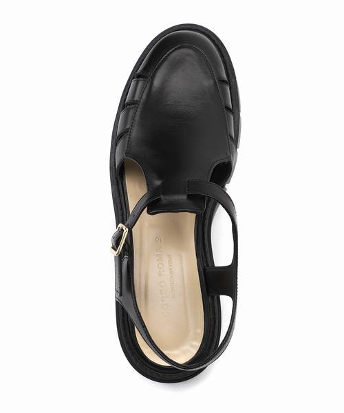 CORSO ROMA，9（コルソローマ）の「【CORSO ROMA 9 / コルソローマノーヴェ】プラットフォームグルカサンダル（サンダル・レディース・ブラック・38/37/36）」の11枚目の写真