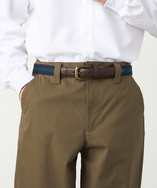 COMME CA ISM(コムサイズム)の「アイビーテープベルト(ベルト・メンズ・ネイビー系/ネイビー×ホワイト/ブラック×グレー・FREE)」の1枚目の写真