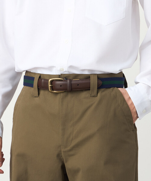 COMME CA ISM(コムサイズム)の「アイビーテープベルト(ベルト・メンズ・ネイビー系/ネイビー×ホワイト/ブラック×グレー・FREE)」の12枚目の写真