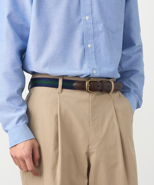 COMME CA ISM(コムサイズム)の「アイビーテープベルト(ベルト・メンズ・ネイビー系/ネイビー×ホワイト/ブラック×グレー・FREE)」の13枚目の写真