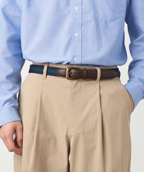 COMME CA ISM(コムサイズム)の「アイビーテープベルト(ベルト・メンズ・ネイビー系/ネイビー×ホワイト/ブラック×グレー・FREE)」の14枚目の写真