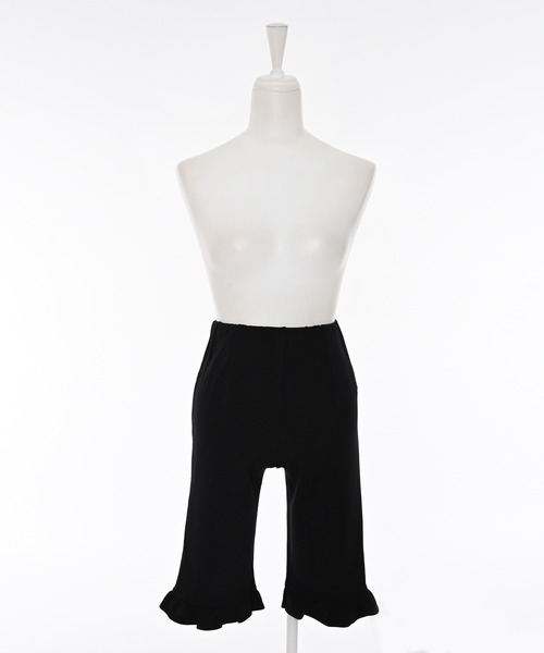 Narcissus(ナルシス)の「フリルバイカーパンツ/伸縮性/リラクシ―(その他パンツ・レディース・ブラック/グレー・FREE)」の2枚目の写真