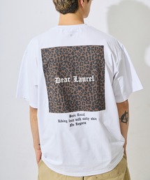 【ムラサキスポーツ限定】DEAR LAUREL/ディアローレル 半袖 Tシャツ ロゴ レオパード柄 バックプリント 軽量 速乾 水陸両用 DL26S-2107