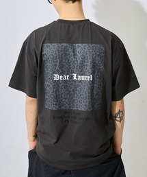 【ムラサキスポーツ限定】DEAR LAUREL/ディアローレル 半袖 Tシャツ ロゴ レオパード柄 バックプリント 軽量 速乾 水陸両用 DL26S-2107
