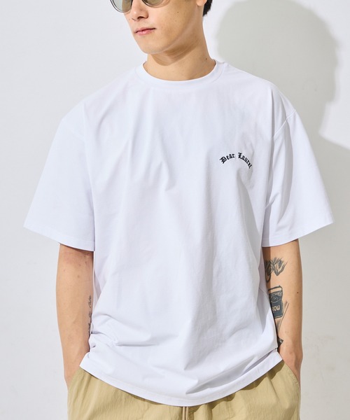 ムラサキスポーツ(ムラサキスポーツ)の「【ムラサキスポーツ限定】DEAR LAUREL/ディアローレル 半袖 Tシャツ ロゴ レオパード柄 バックプリント 軽量 速乾 水陸両用 DL26S-2107(Tシャツ/カットソー・メンズ・ブラック/ホワイト/チャコール・XL/L/M)」の4枚目の写真