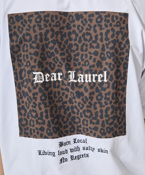 ムラサキスポーツ(ムラサキスポーツ)の「【ムラサキスポーツ限定】DEAR LAUREL/ディアローレル 半袖 Tシャツ ロゴ レオパード柄 バックプリント 軽量 速乾 水陸両用 DL26S-2107(Tシャツ/カットソー・メンズ・ブラック/ホワイト/チャコール・XL/L/M)」の12枚目の写真