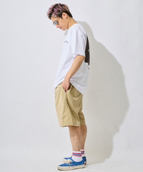 ムラサキスポーツ(ムラサキスポーツ)の「【ムラサキスポーツ限定】DEAR LAUREL/ディアローレル 半袖 Tシャツ ロゴ レオパード柄 バックプリント 軽量 速乾 水陸両用 DL26S-2107(Tシャツ/カットソー・メンズ・ブラック/ホワイト/チャコール・XL/L/M)」の6枚目の写真
