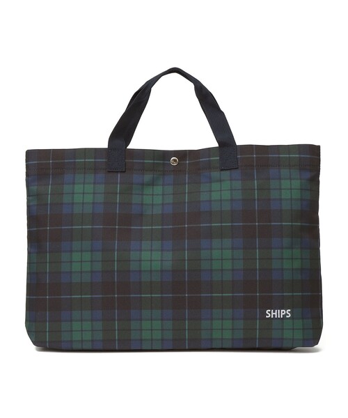 SHIPS（シップス）の「SHIPS KIDS:オリジナル タータンチェック レッスン トートバッグ（ショルダーバッグ・キッズ・ネイビー・ONE SIZE）」の4枚目の写真