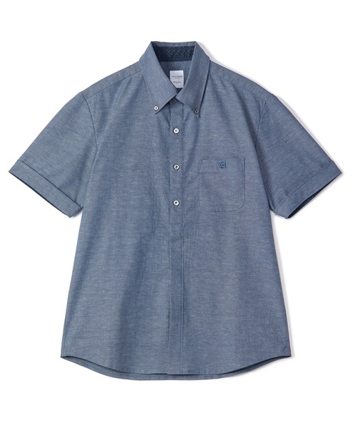 MEN'S BIGI(メンズビギ)の「【COLE HAAN/コール ハーン】別注 綿麻オックス半袖シャツ<吸水速乾/UVカット/遮熱/透け防止>(シャツ/ブラウス・メンズ・ネイビー/ホワイト・03/02/01/04)」の22枚目の写真