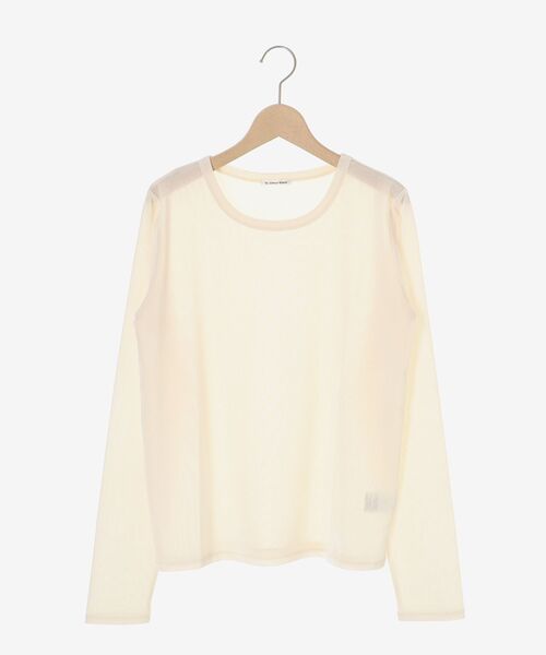 le.coeur blanc（ルクールブラン）の「メッシュベロアカットソー（Tシャツ/カットソー・レディース・ライトグレー・38）」の2枚目の写真