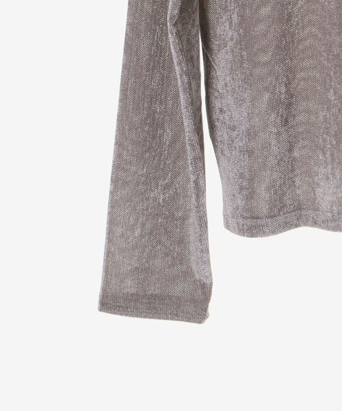 le.coeur blanc（ルクールブラン）の「メッシュベロアカットソー（Tシャツ/カットソー・レディース・ライトグレー・38）」の21枚目の写真