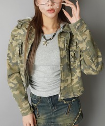 SPINNS（スピンズ）の「美シルエットで差がつく☆コンパクトデニムジャケット（その他アウター）」