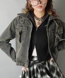 SPINNS（スピンズ）の「美シルエットで差がつく☆コンパクトデニムジャケット（その他アウター）」