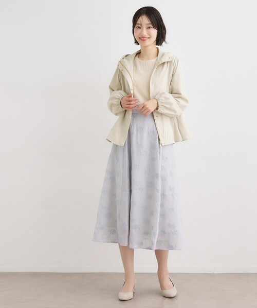 LAURA ASHLEY(ローラアシュレイ)の「【洗える】フード付きライトブルゾン(ブルゾン・レディース・ベージュ/ネイビー・38/40)」の5枚目の写真