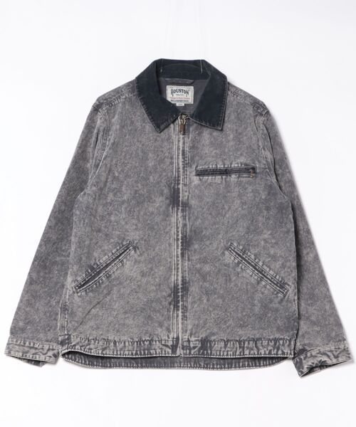 HOUSTON(ヒューストン)の「HOUSTON / COTTON CANVAS FADE WORK JACKET(ブルゾン・メンズ・グレー/チャコールグレー/ブラウン・X-LARGE/LARGE)」の6枚目の写真