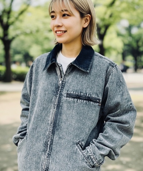 HOUSTON(ヒューストン)の「HOUSTON / COTTON CANVAS FADE WORK JACKET(ブルゾン・メンズ・グレー/チャコールグレー/ブラウン・X-LARGE/LARGE)」の12枚目の写真