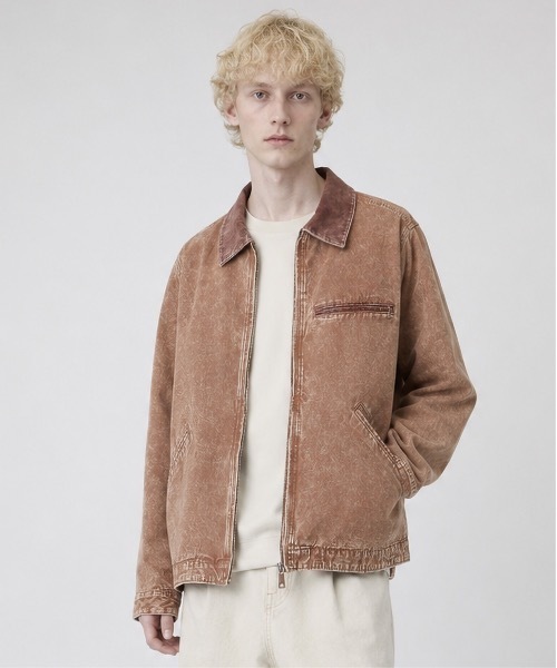 HOUSTON(ヒューストン)の「HOUSTON / COTTON CANVAS FADE WORK JACKET(ブルゾン・メンズ・グレー/チャコールグレー/ブラウン・X-LARGE/LARGE)」の19枚目の写真