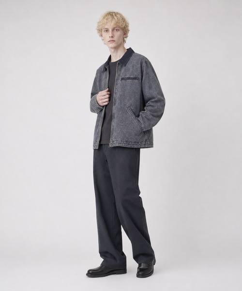 HOUSTON(ヒューストン)の「HOUSTON / COTTON CANVAS FADE WORK JACKET(ブルゾン・メンズ・グレー/チャコールグレー/ブラウン・X-LARGE/LARGE)」の11枚目の写真