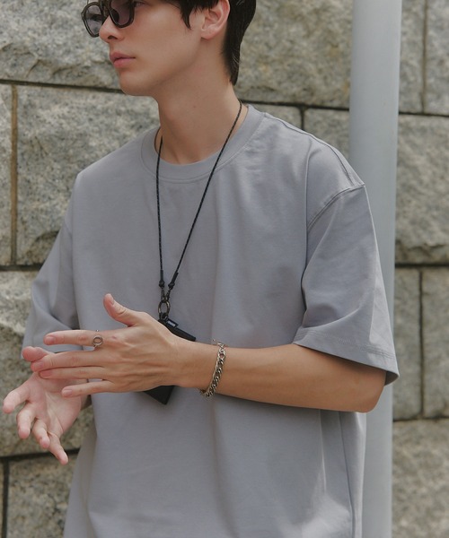 MAISON CLUB(メゾンクラブ)の「【MAISON CLUB】Function Crew Neck Tee /UVカット/機能素材/接触冷感/速乾 KNF-YI(Tシャツ/カットソー・メンズ・ダークグレー/ブラック/ライトグレー/ホワイト・XL/L/M)」の13枚目の写真