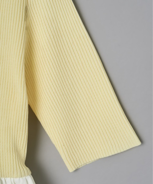 Olu.（オルドット）の「スクエアネックバルーントップス（Tシャツ/カットソー・レディース・ベージュ/ブラック×ホワイト/レモンイエロー・FREE）」の22枚目の写真