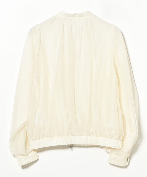 Ray BEAMS（レイビームス）の「チュール ギャザー シアー ブルゾン（ブルゾン・レディース・ブラック/オフホワイト・ONE SIZE）」の15枚目の写真