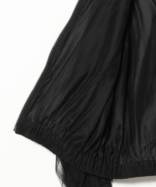 Ray BEAMS（レイビームス）の「チュール ギャザー シアー ブルゾン（ブルゾン・レディース・ブラック/オフホワイト・ONE SIZE）」の18枚目の写真