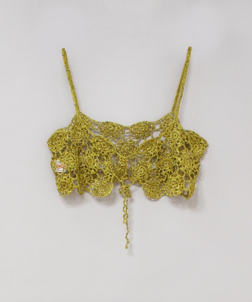 RNA（アールエヌエー）の「K2745 フラワーメタルキャミ（キャミソール・レディース・ゴールド・MEDIUM）」の6枚目の写真