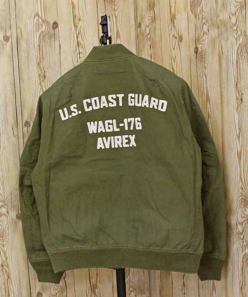 AVIREX(アヴィレックス)の「COTTON LIGHT MA-1 "U.S.COAST GUARD"(MA-1・メンズ・ブラック/オリーブ/ブラウン・M/XL/XXL/L)」の3枚目の写真