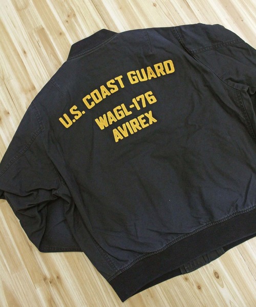 AVIREX(アヴィレックス)の「COTTON LIGHT MA-1 "U.S.COAST GUARD"(MA-1・メンズ・ブラック/オリーブ/ブラウン・M/XL/XXL/L)」の6枚目の写真