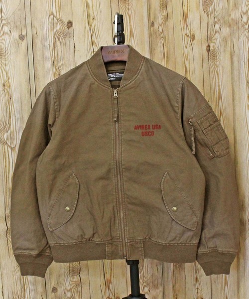 AVIREX(アヴィレックス)の「COTTON LIGHT MA-1 "U.S.COAST GUARD"(MA-1・メンズ・ブラック/オリーブ/ブラウン・M/XL/XXL/L)」の7枚目の写真