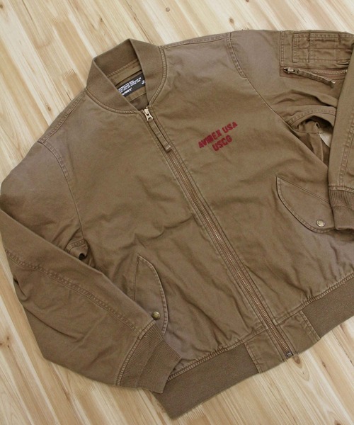 AVIREX(アヴィレックス)の「COTTON LIGHT MA-1 "U.S.COAST GUARD"(MA-1・メンズ・ブラック/オリーブ/ブラウン・M/XL/XXL/L)」の8枚目の写真