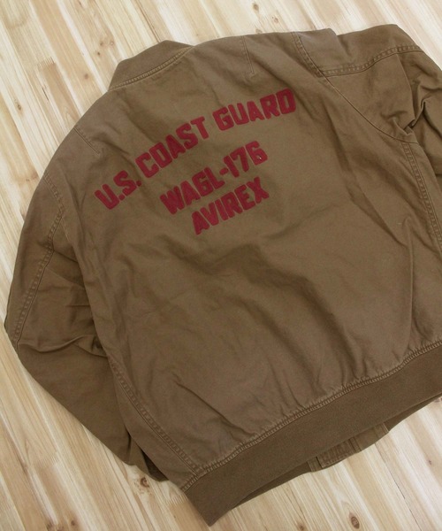 AVIREX(アヴィレックス)の「COTTON LIGHT MA-1 "U.S.COAST GUARD"(MA-1・メンズ・ブラック/オリーブ/ブラウン・M/XL/XXL/L)」の9枚目の写真