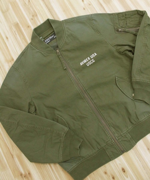 AVIREX(アヴィレックス)の「COTTON LIGHT MA-1 "U.S.COAST GUARD"(MA-1・メンズ・ブラック/オリーブ/ブラウン・M/XL/XXL/L)」の11枚目の写真