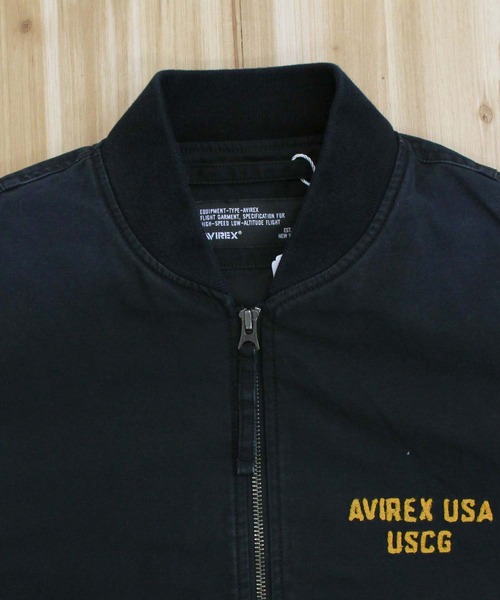 AVIREX(アヴィレックス)の「COTTON LIGHT MA-1 "U.S.COAST GUARD"(MA-1・メンズ・ブラック/オリーブ/ブラウン・M/XL/XXL/L)」の13枚目の写真