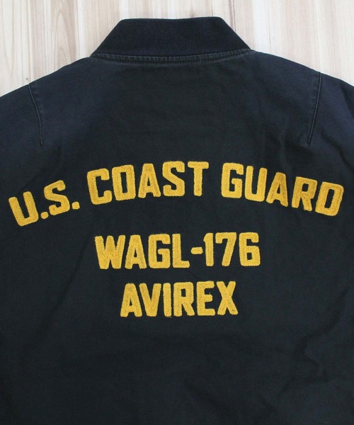 AVIREX(アヴィレックス)の「COTTON LIGHT MA-1 "U.S.COAST GUARD"(MA-1・メンズ・ブラック/オリーブ/ブラウン・M/XL/XXL/L)」の21枚目の写真