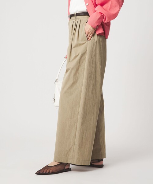 size SHORTあり］グロッシー ワイド パンツ（その他パンツ）｜green