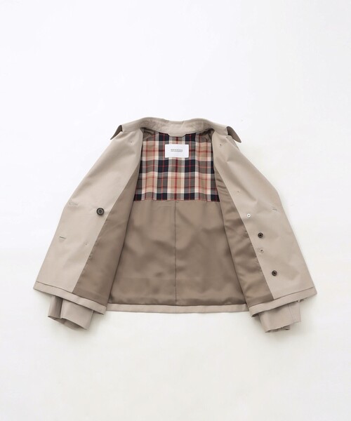 MACKINTOSH PHILOSOPHY(マッキントッシュ フィロソフィー)の「【WELBURY TRENCH SHORT(ウェルベリートレンチショート)】ライトギャバジン(トレンチコート・レディース・ベージュ系その他/ネイビー・38/36)」の12枚目の写真
