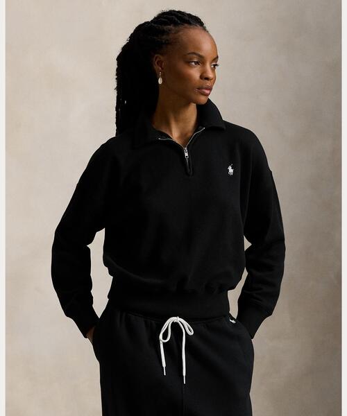 POLO RALPH LAUREN(ポロ ラルフ ローレン)の「ライトウェイト フリース クォータージップ(その他トップス・レディース・ブラック系1・XS/XL/L/M/S)」の1枚目の写真
