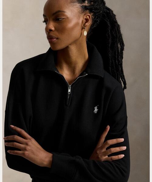 POLO RALPH LAUREN(ポロ ラルフ ローレン)の「ライトウェイト フリース クォータージップ(その他トップス・レディース・ブラック系1・XS/XL/L/M/S)」の4枚目の写真