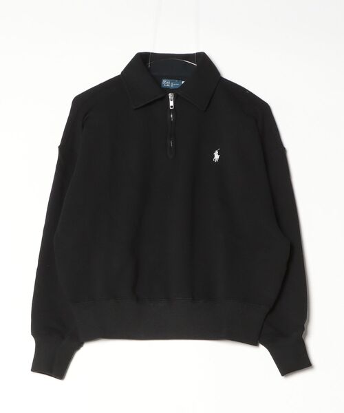 POLO RALPH LAUREN(ポロ ラルフ ローレン)の「ライトウェイト フリース クォータージップ(その他トップス・レディース・ブラック系1・XS/XL/L/M/S)」の3枚目の写真