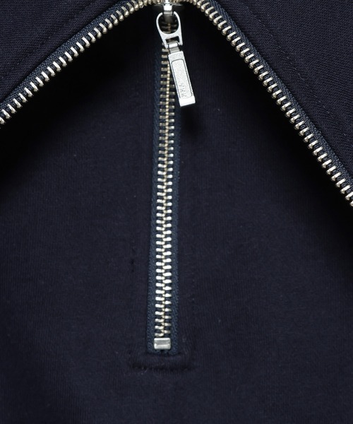 mysty woman（ミスティウーマン）の「ハーフZIP裏毛プルオーバーLS 659241（スウェット・レディース・グレー/ネイビー・FREE）」の13枚目の写真