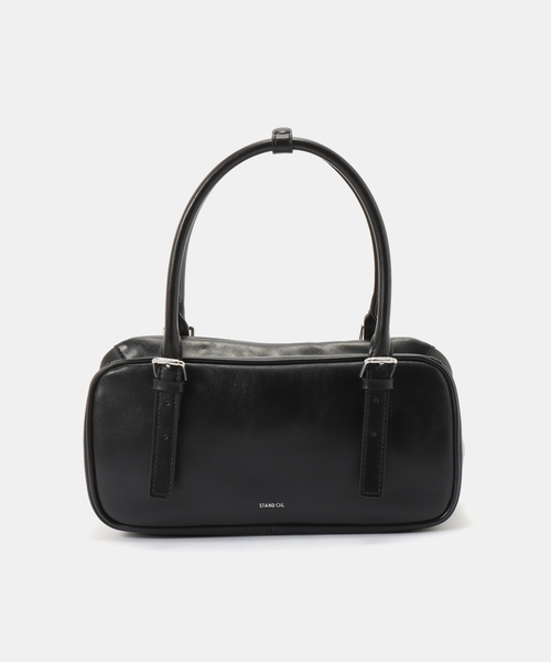 STANDOIL（スタンドオイル）の「【WEB限定】STAND OIL / スタンドオイル Square Bowling Bag（ショルダーバッグ・レディース・ベージュ/ボルドー/ブラック・FREE）」の3枚目の写真