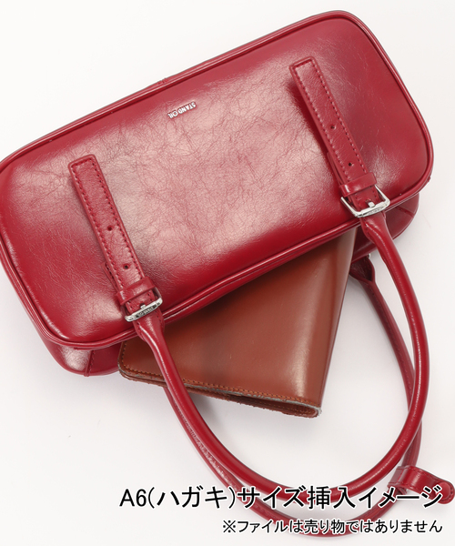 STANDOIL（スタンドオイル）の「【WEB限定】STAND OIL / スタンドオイル Square Bowling Bag（ショルダーバッグ・レディース・ベージュ/ボルドー/ブラック・FREE）」の20枚目の写真