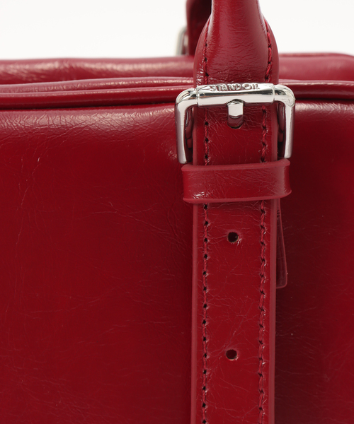 STANDOIL（スタンドオイル）の「【WEB限定】STAND OIL / スタンドオイル Square Bowling Bag（ショルダーバッグ・レディース・ベージュ/ボルドー/ブラック・FREE）」の14枚目の写真