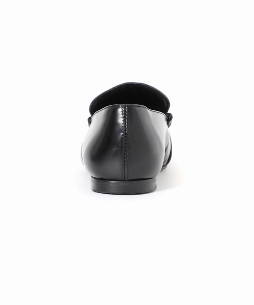 ALOHAS/アロハス】Aven Black Leather Loafers：ローファー