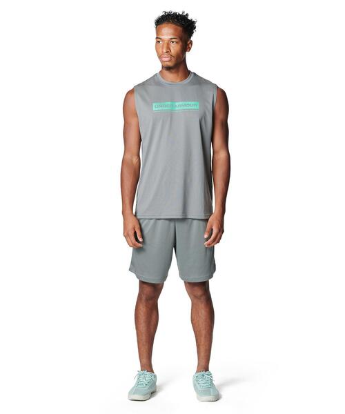 UNDER ARMOUR（アンダーアーマー）の「UAテック ワードマーク スリーブレス シャツ（トレーニング/メンズ）（タンクトップ・メンズ・イエロー系・L/M/XL/S/2XL）」の3枚目の写真