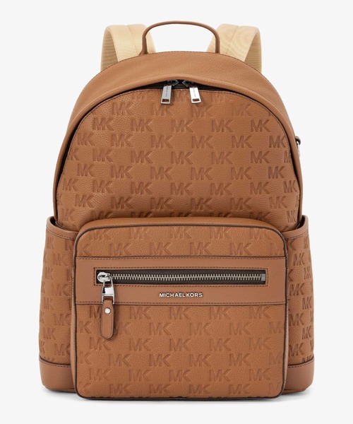 MICHAEL KORS(マイケルコース)の「JET SET ロゴエンボス ペブルレザー バックパック ミディアム(バックパック/リュック・メンズ・ブラウン系・FREE)」の1枚目の写真